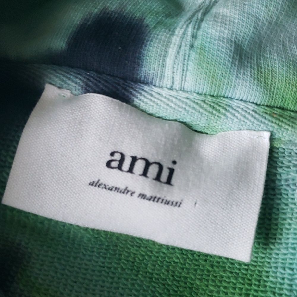 Ami Alexandre Mattiussi Ami Paris Green Tie Dye Edgy Casual Streetwear Small - Picture 2 of 10